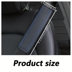 2pcs Car Seat Belt Cover Breathable Faux Leather Shoulder Pad for Men and Women