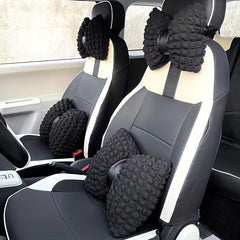 Bowknot Car Headrest Pillow Neck Pillow Back Waist Pillow Seat Back Cushion