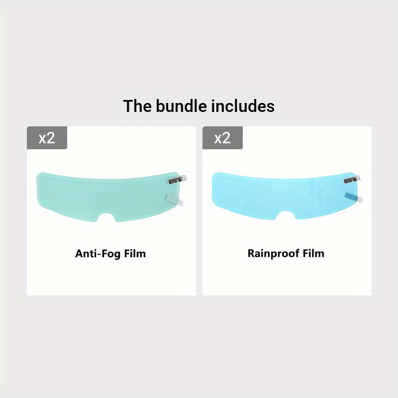 Universal Motorcycle Helmet Anti Fog Film - Clear Vision & Safe Driving