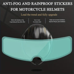 Universal Motorcycle Helmet Anti Fog Film - Clear Vision & Safe Driving