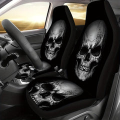 Car Interior Skull Print Seat Cover