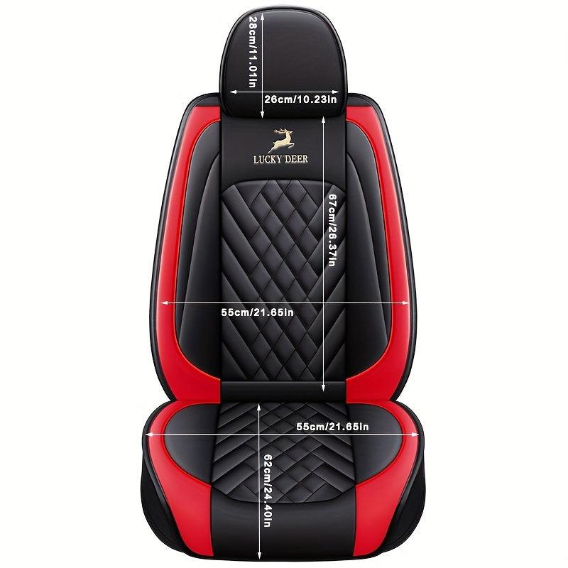1pc Universal Car Seat Cover PU Leather Protect Cushion Auto Front Chairs