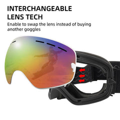 Anti-fog Ski Goggles Double Layers Snowboard Glasses