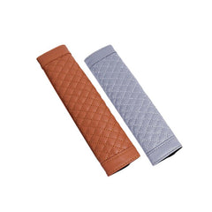 1 Pair Car Safety Seat Belt Faux Leather Shoulder Pad Cover Belt Protector