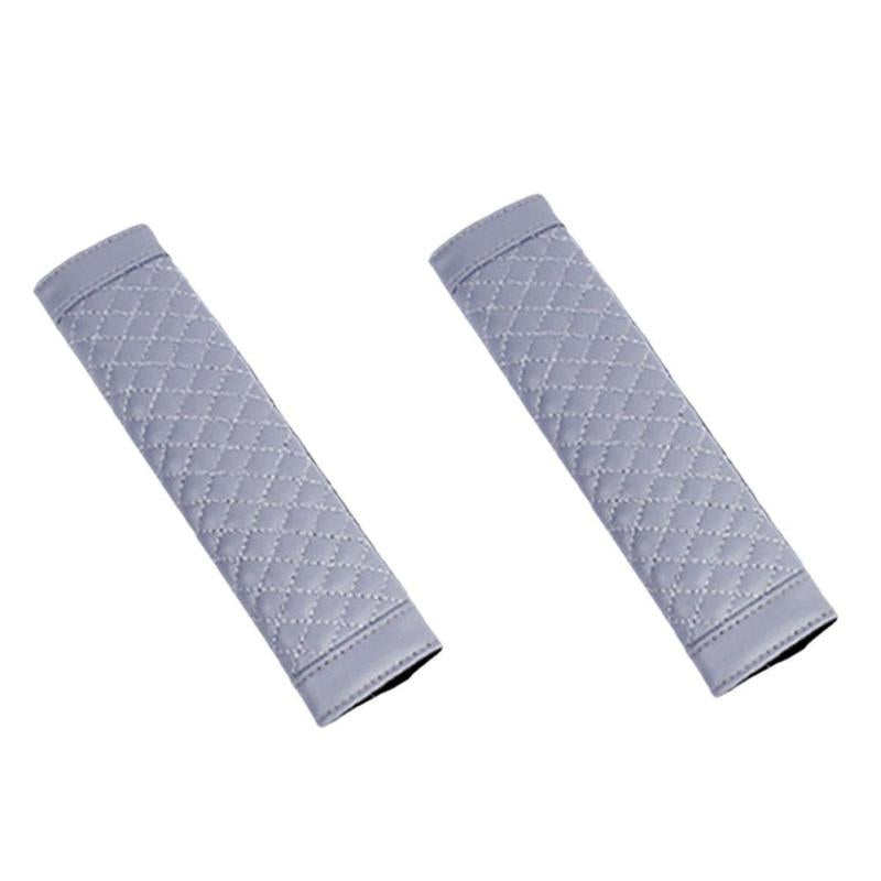 1 Pair Car Safety Seat Belt Faux Leather Shoulder Pad Cover Belt Protector