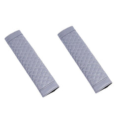 1 Pair Car Safety Seat Belt Faux Leather Shoulder Pad Cover Belt Protector