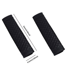1 Pair Car Safety Seat Belt Faux Leather Shoulder Pad Cover Belt Protector