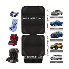 Car Safety Seat Pad Anti slip Anti wear With Storage Bag