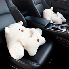 Cartoon Car Headrest Pillow for All Seasons