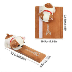 Plush Dog Cat Car Seat Belt Cover for Comfortable Safety
