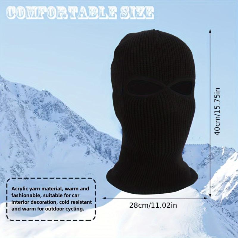 Car Interior Dual Hole Thermal Mask Headrest Cover