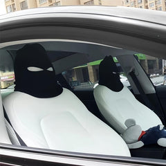 Car Interior Dual Hole Thermal Mask Headrest Cover