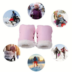 Stroller Gloves Windproof & Waterproof Fleece Hand Warmer