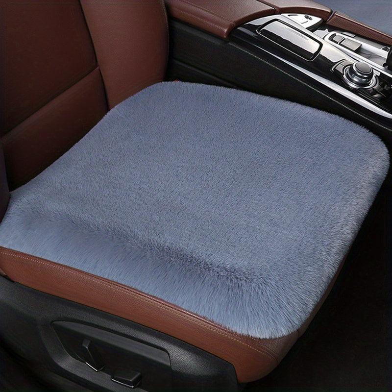 Winter Car Seat Cushion Rabbit Fur Short Plush Single Cushion