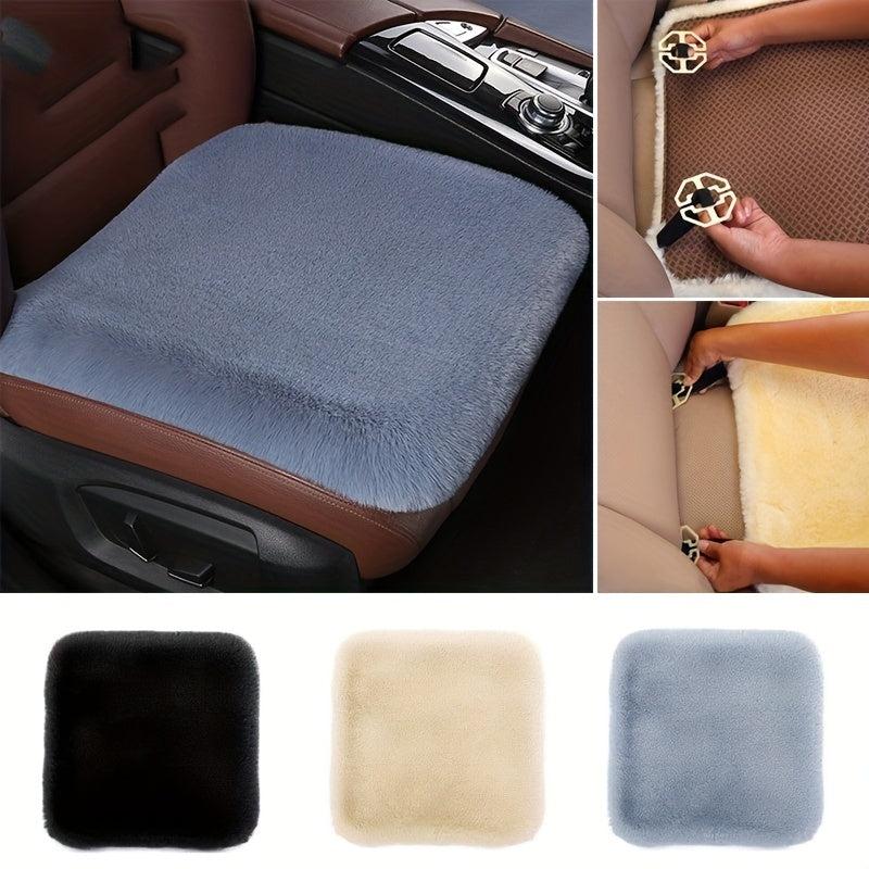Winter Car Seat Cushion Rabbit Fur Short Plush Single Cushion