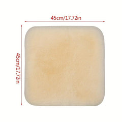 Winter Car Seat Cushion Rabbit Fur Short Plush Single Cushion