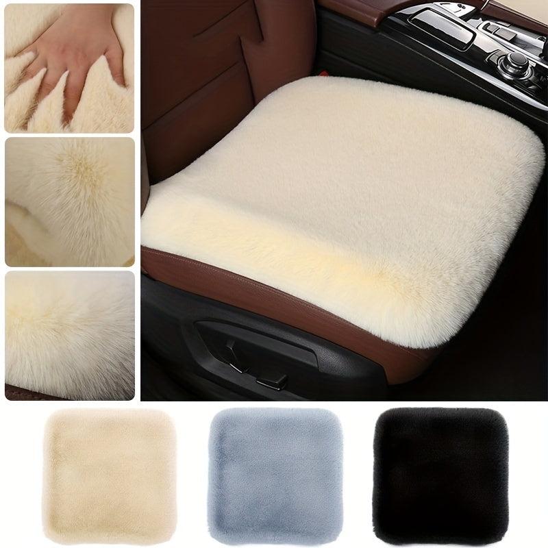 Winter Car Seat Cushion Rabbit Fur Short Plush Single Cushion