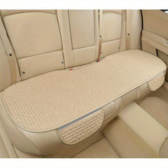 Car Rear Seat Cover Linen Fabric Protector Anti-slip