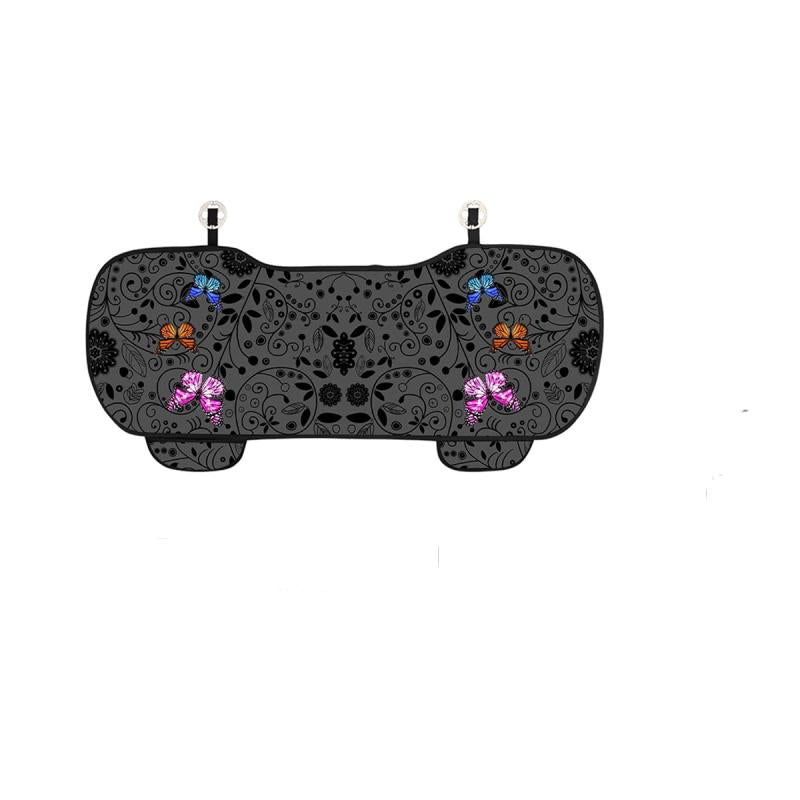 1pc Butterfly Pattern Car Seat Cover Front Rear Seat Pad Car Interior Seat Mat