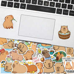 50 Cute Capybara Stickers for Devices and Bottles