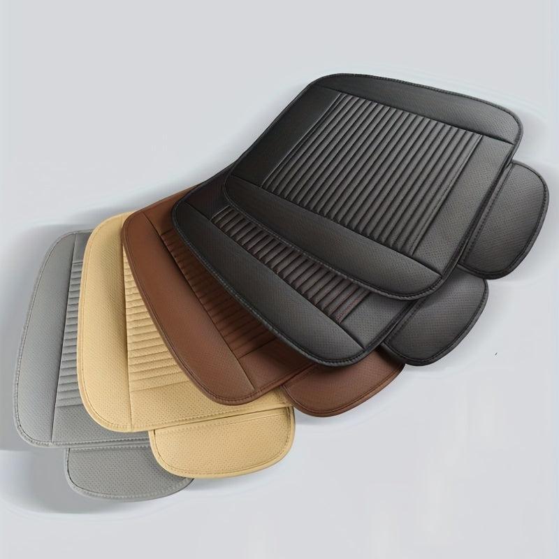 Car Seat Cover Front Rear Leather Protect Cushion Seat Cushion