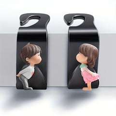2pcs Bag Hooks Car Clips Headrest Organizer Auto Hangers Car Storage