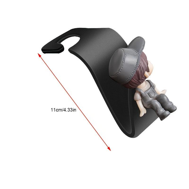 2pcs Bag Hooks Car Clips Headrest Organizer Auto Hangers Car Storage