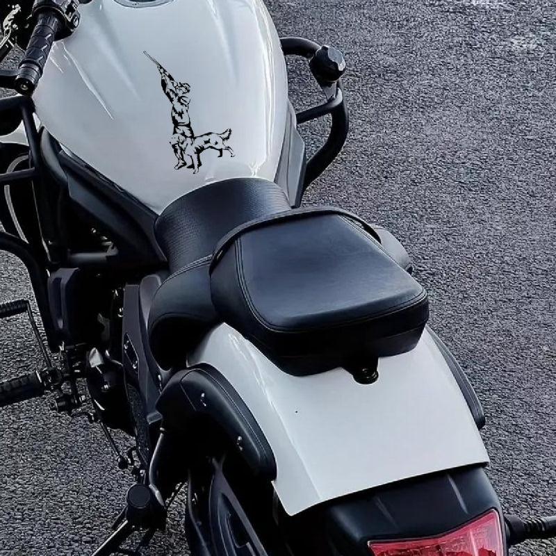 Hunter With Dog Car Body Sticker