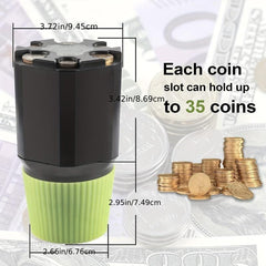 Car Coin Holder Storage Organizer for Variety of Coins