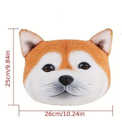Car Headrest Cartoon Neck Pillow Husky Removable Washable