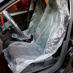 20pcs Reusable Plastic Car Seat Covers - Dustproof Car Seat Protector