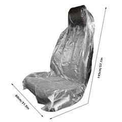 20pcs Reusable Plastic Car Seat Covers - Dustproof Car Seat Protector