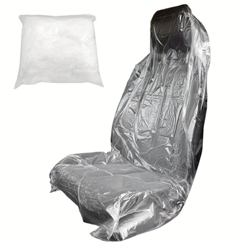 20pcs Reusable Plastic Car Seat Covers - Dustproof Car Seat Protector