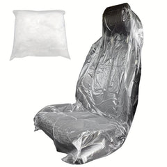 20pcs Reusable Plastic Car Seat Covers - Dustproof Car Seat Protector