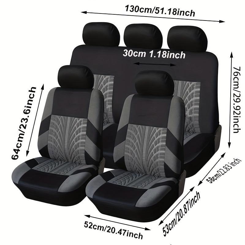 9pcs Universal Sponge Car Seat Cover Cushion Cover