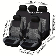 9pcs Universal Sponge Car Seat Cover Cushion Cover
