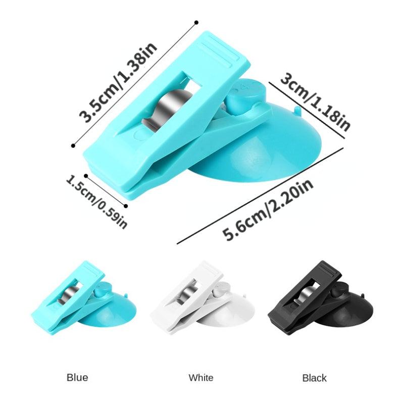Durable Window Clip Mount Sunshade Curtain & Towel Ticket Holder