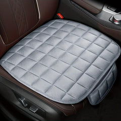 Plaid Car Seat Cover & Memory Foam Cushion Combo