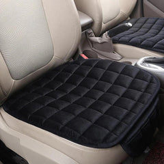 Plaid Car Seat Cover & Memory Foam Cushion Combo
