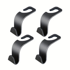 4pcs Car Seat Rear Hooks Multifunctional Car Organizer