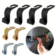 4pcs Car Seat Rear Hooks Multifunctional Car Organizer