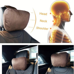 Ultra Soft Car Headrest Neck Pillow with Removable Lid
