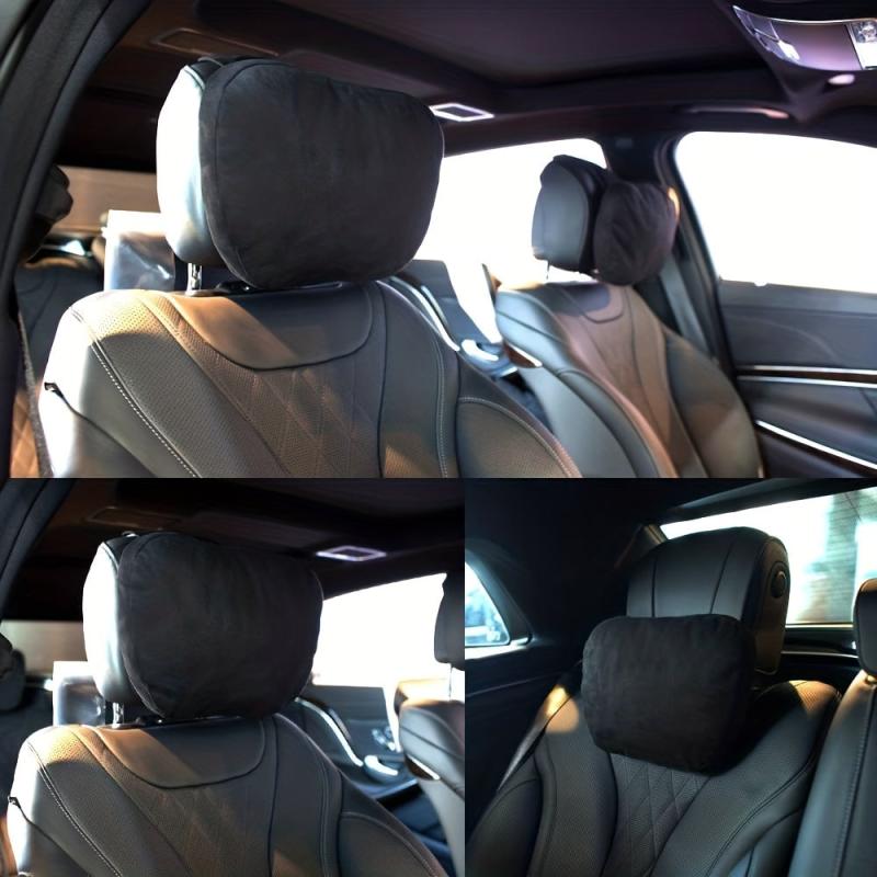Ultra Soft Car Headrest Neck Pillow with Removable Lid