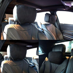 Ultra Soft Car Headrest Neck Pillow with Removable Lid