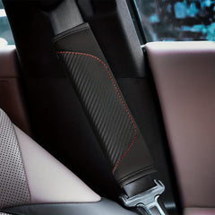 2pcs Carbon Fiber Car Seat Belt Covers for Men and Women