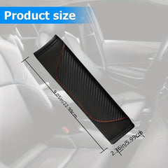 2pcs Carbon Fiber Car Seat Belt Covers for Men and Women