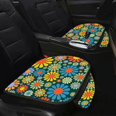 Colorful Flower Print Car Seat Cushion