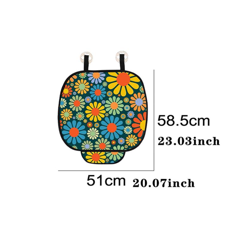 Colorful Flower Print Car Seat Cushion
