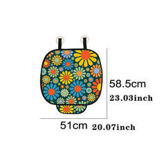 Colorful Flower Print Car Seat Cushion