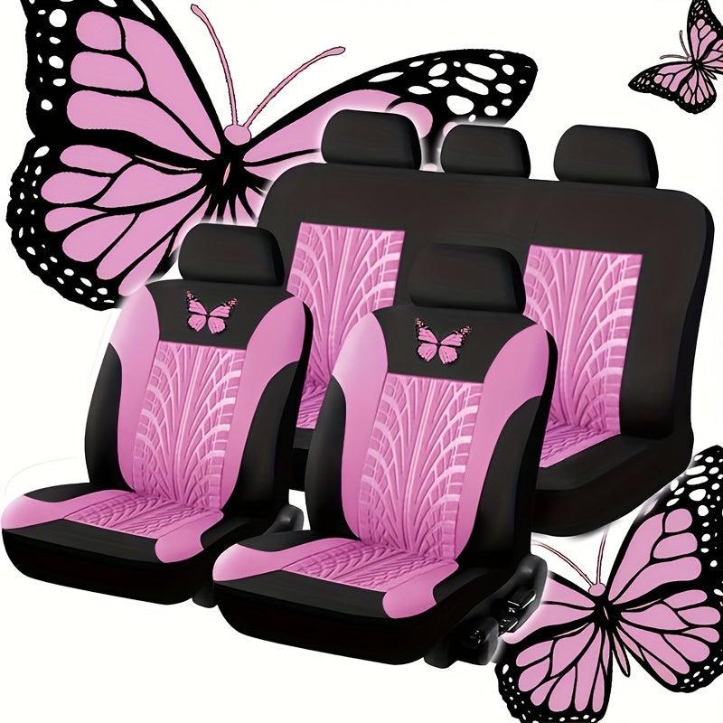 Butterfly Seat Cover Breathable Full Surround Auto Front Rear Seat Cushion